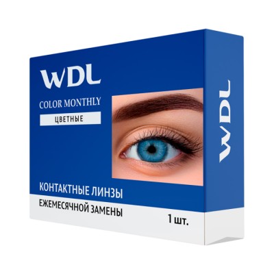 WDL Color Monthly Marine -3,00 BC 8.6 линзы контактные мягкие 1 шт