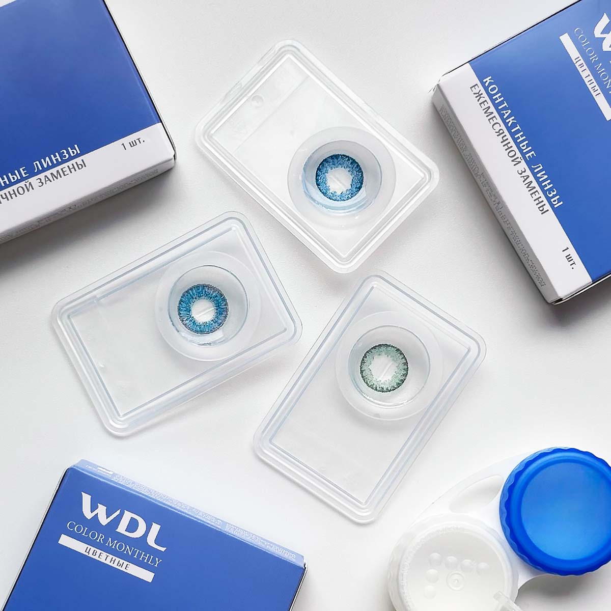 WDL Color Monthly Marine 0,00 BC 8.6 линзы контактные мягкие 1 шт