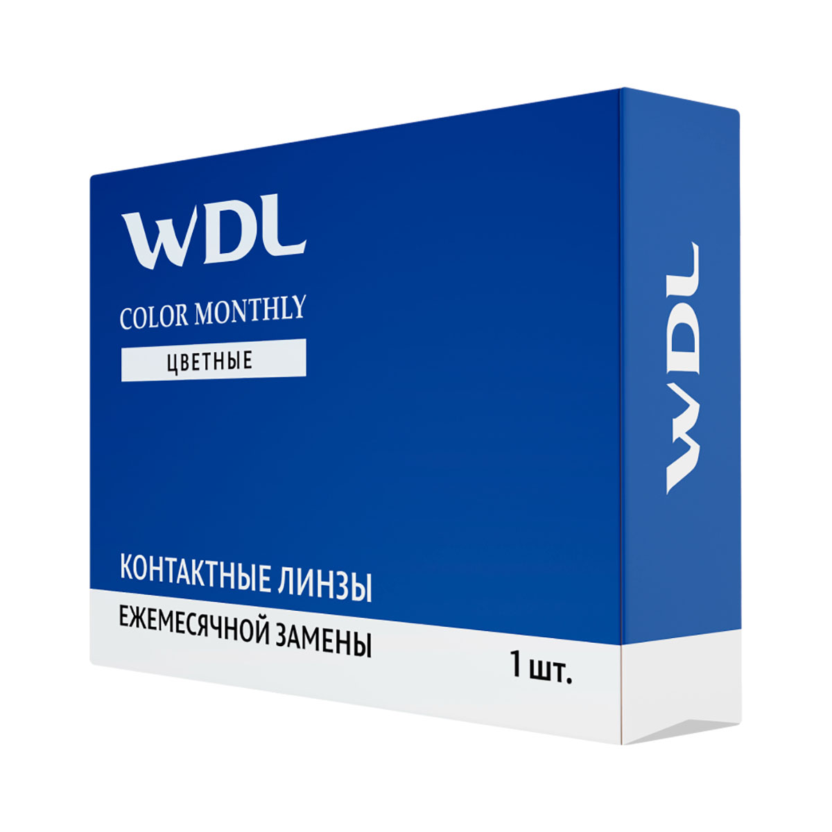 WDL Color Monthly Marine -3,50 BC 8.6 линзы контактные мягкие 1 шт