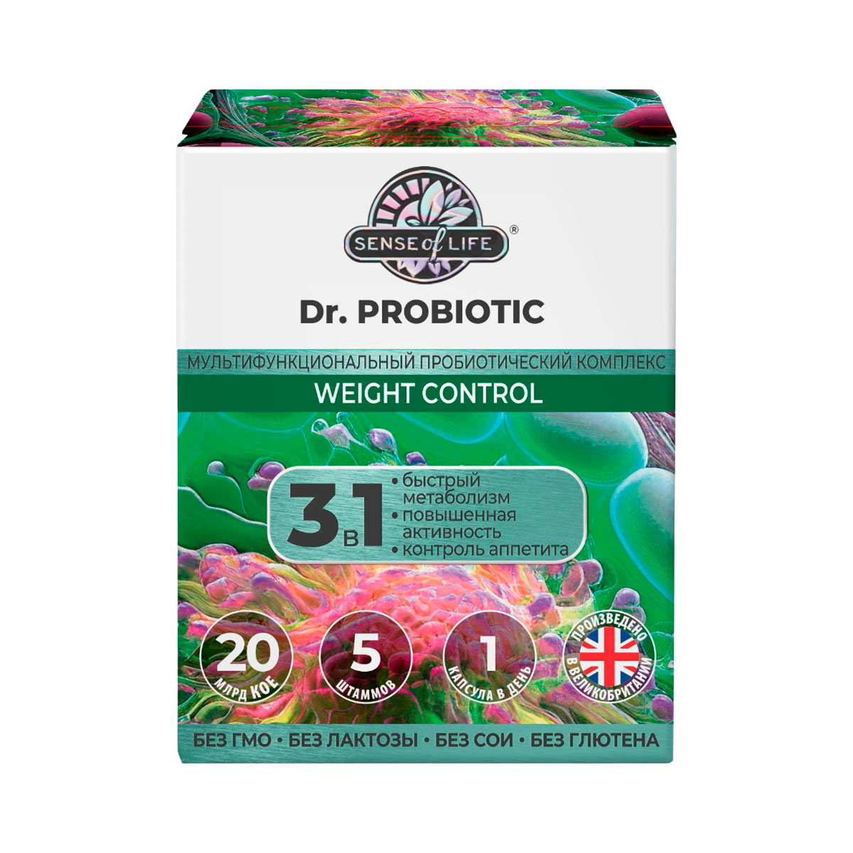 Sense of Life Dr. Probiotic Контроль веса капсулы 600 мг 30 шт