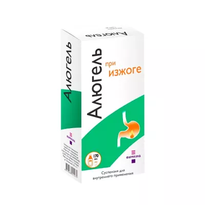 Алюгель суспензия для приема внутрь 170 мл флакон 1 шт