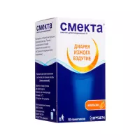 Смекта апельсин 3 г порошок для приготовления суспензии для приема внутрь 3,76 г пакет 10 шт
