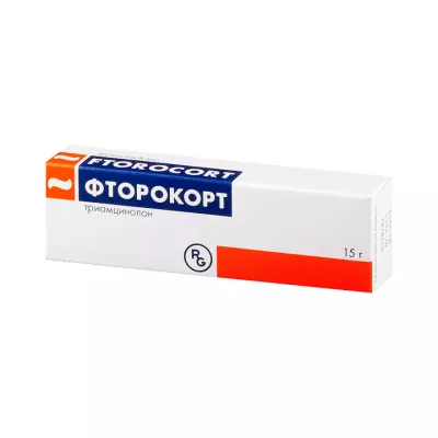 Фторокорт мазь для наружного применения 15 г туба 1 шт
