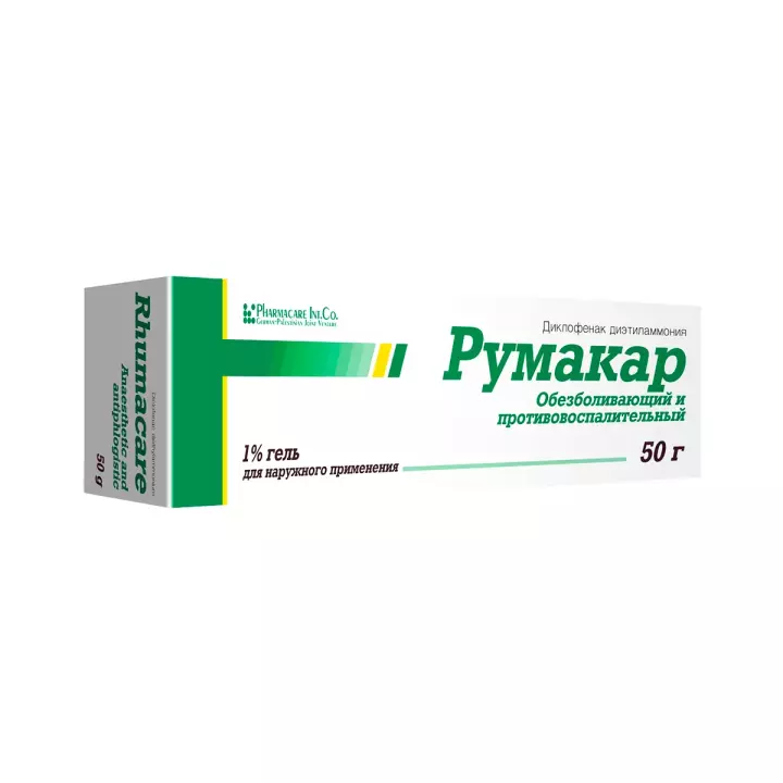 Румакар 1 % гель для наружного применения 50 г туба 1 шт