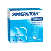 Эффералган 500 мг таблетки шипучие 16 шт