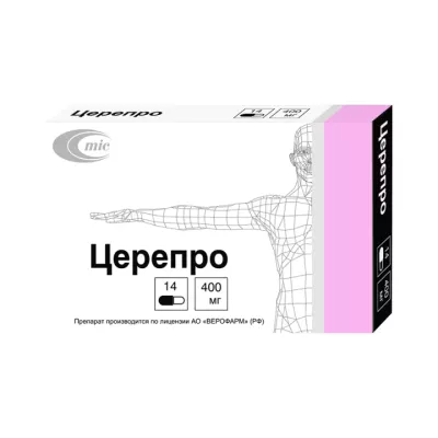 Церепро 400 мг капсулы 14 шт