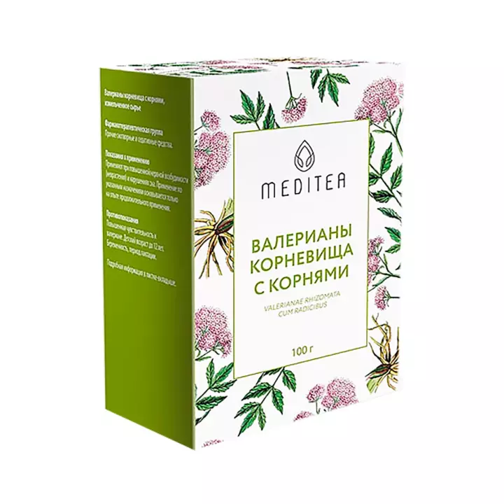Валерианы корневища с корнями сырье измельченное 100 г пачка 1 шт
