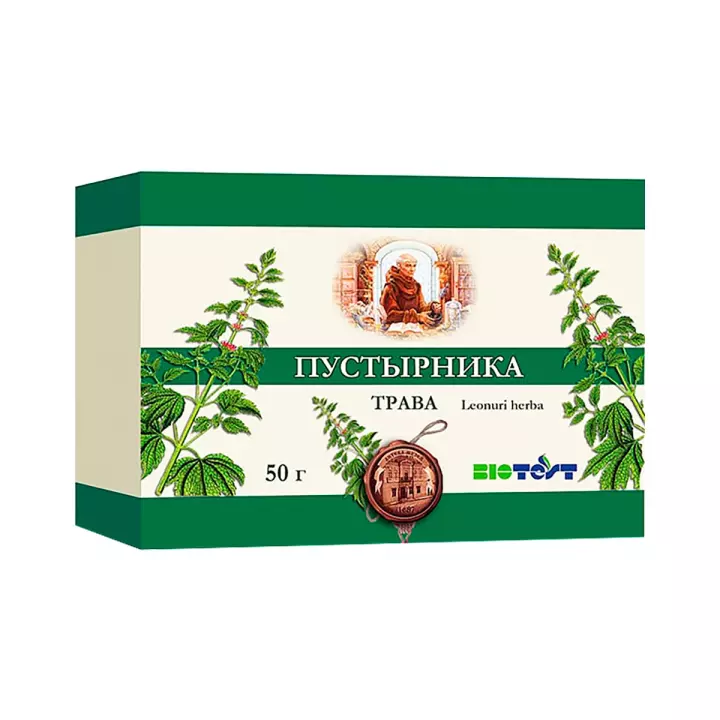 Пустырника трава сырье измельченное 50 г пачка 1 шт