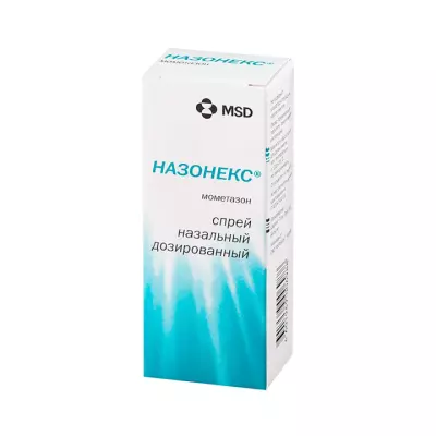 Назонекс 50 мкг/доза спрей назальный дозированный флакон 140 доз