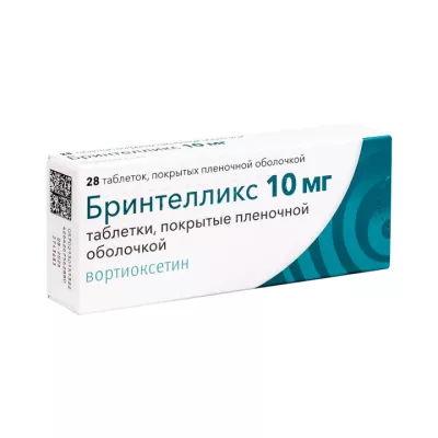 Бринтелликс 10 мг таблетки покрытые пленочной оболочкой 28 шт