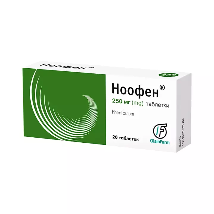 Ноофен 250 мг таблетки 20 шт