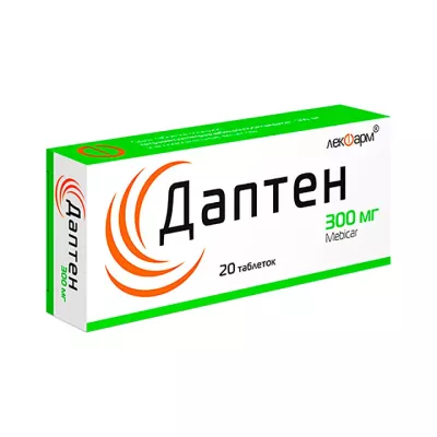 Даптен 300 мг таблетки 20 шт