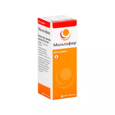 Мальтофер 50 мг/мл капли для приема внутрь 30 мл флакон 1 шт