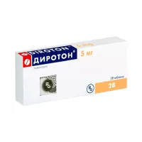 Диротон 5 мг таблетки 28 шт