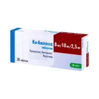 Ко-Амлесса 8 мг+10 мг+2,5 мг таблетки 30 шт