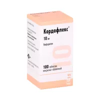 Кордафлекс 10 мг таблетки покрытые оболочкой 100 шт