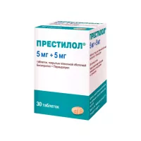 Престилол 5 мг+5 мг таблетки покрытые пленочной оболочкой 30 шт
