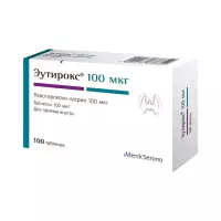Эутирокс 100 мкг таблетки 100 шт