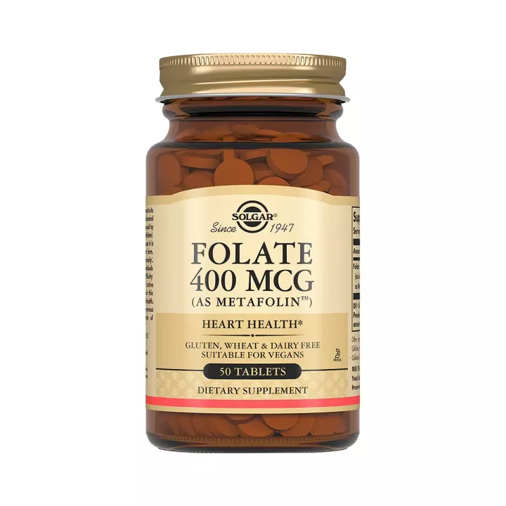 Фолат Метафолин 400 мкг таблетки 50 шт Solgar