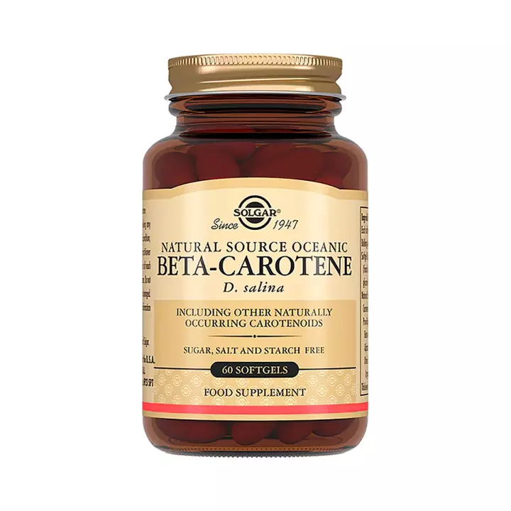Бета-каротин из океанической водоросли D.Salina капсулы 60 шт Solgar