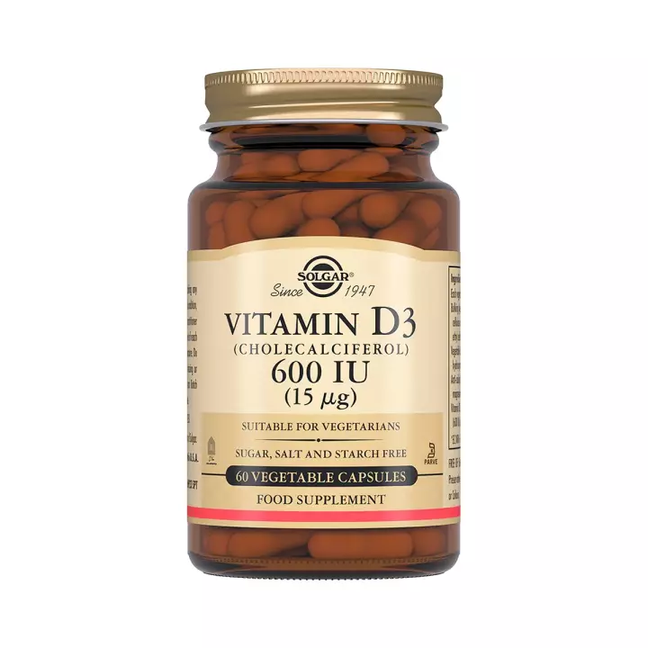 Витамин D3 600 МЕ капсулы 60 шт Solgar