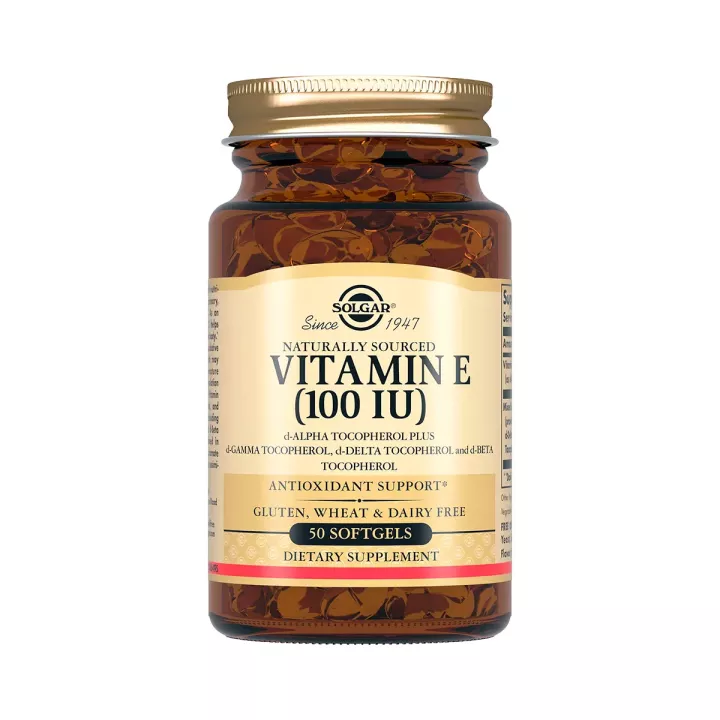 Витамин Е 100 МЕ капсулы 50 шт Solgar