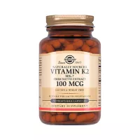 Натуральный витамин К2 (менахинон 7) 100 мкг капсулы 50 шт Solgar