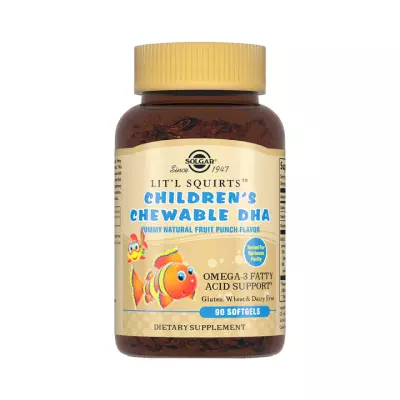 Золотые рыбки капсулы жевательные для детей 90 шт Solgar