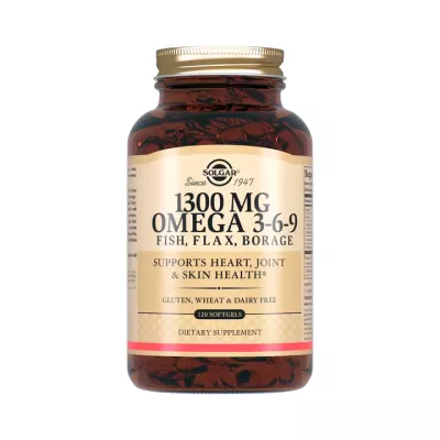 Комплекс жирных кислот Омега 3-6-9 1300 мг капсулы 120 шт Solgar