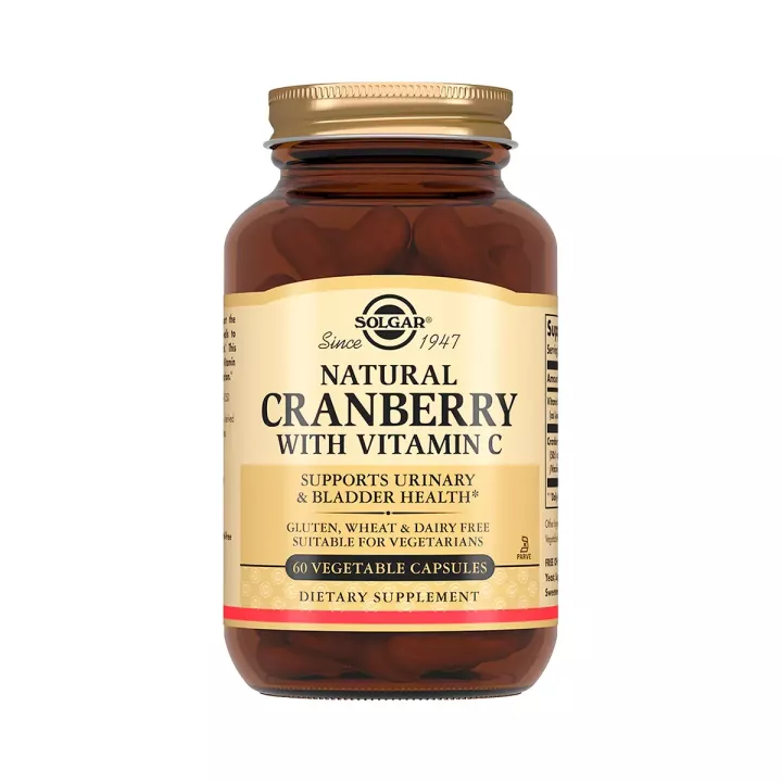 Натуральная клюква с витамином С капсулы 60 шт Solgar