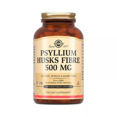 Псиллиум пищевые волокна 500 мг капсулы 200 шт Solgar