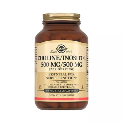 Холин/Инозитол 500 мг+500 мг капсулы 100 шт Solgar