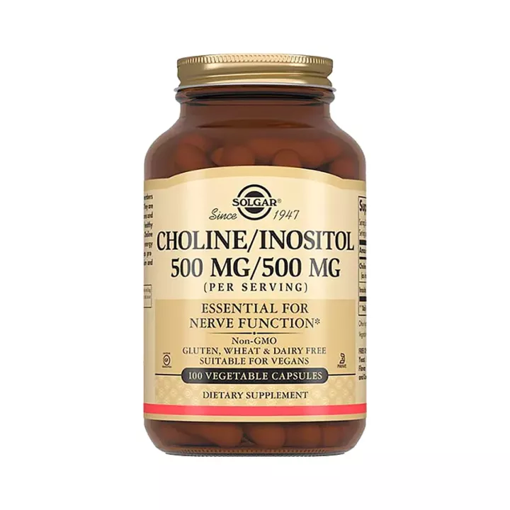 Холин/Инозитол 500 мг+500 мг капсулы 100 шт Solgar