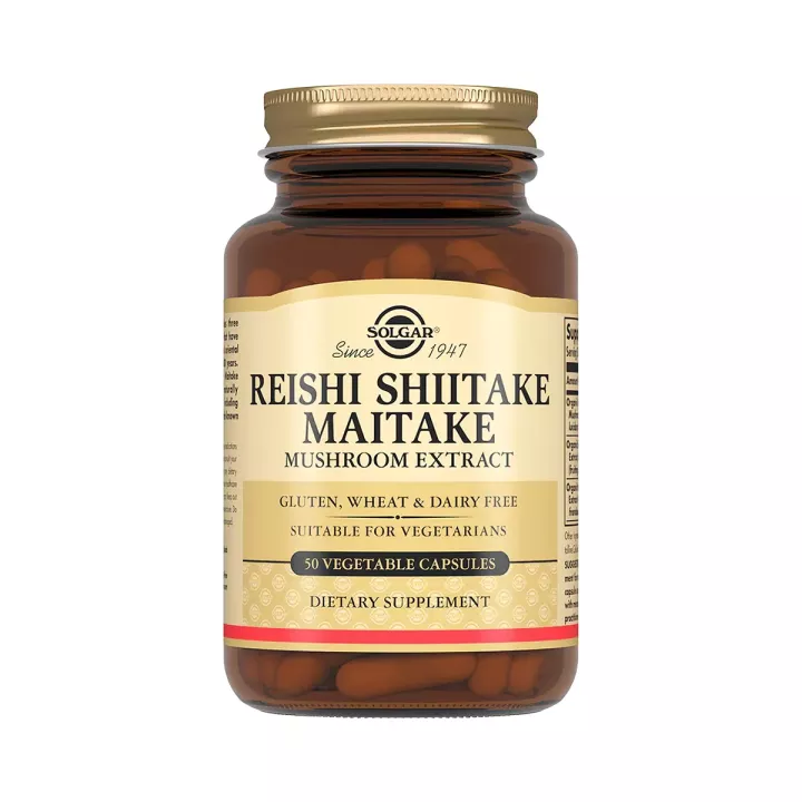 Экстракт грибов Рейши, Шиитаке и Мейтаке капсулы 50 шт Solgar