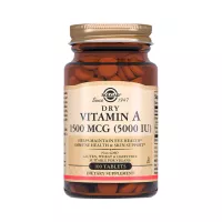 Сухой витамин А 1500 мкг (5000 МЕ) таблетки 100 шт Solgar