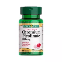 Бездрожжевой пиколинат хрома таблетки 100 шт Naturе's Bounty