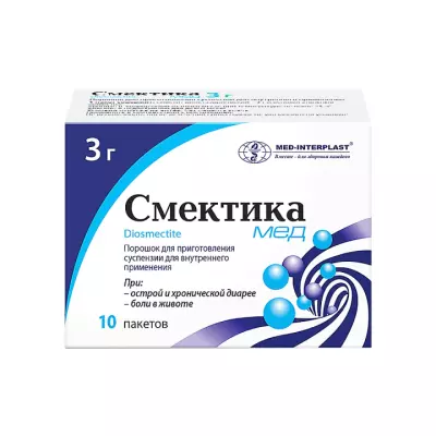 Смектика мед 3 г порошок для приготовления суспензии для приема внутрь 5 г пакет 10 шт