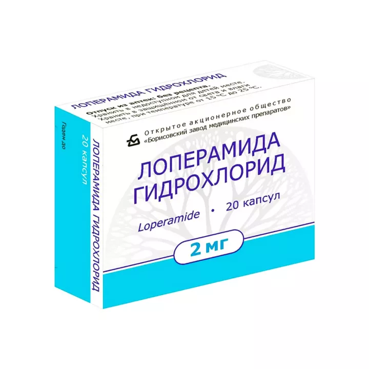 Лоперамид 2 мг таблетки 20 шт