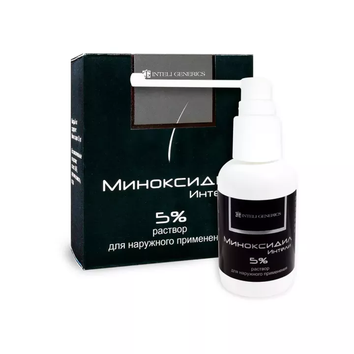 Миноксидил-Интели 5 % раствор для наружного применения 60 мл флакон 1 шт