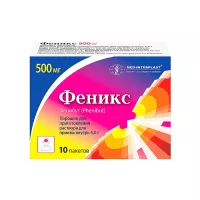 Феникс 500 мг порошок для приготовления раствора для приема внутрь пакет 10 шт