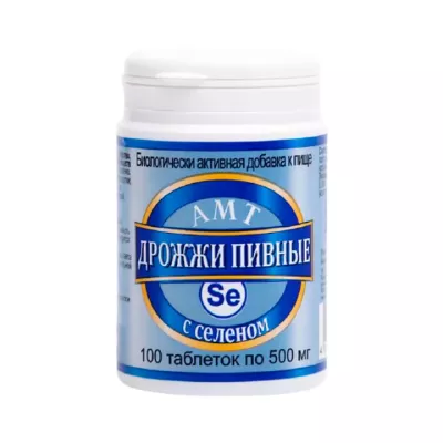 АМТ-Дрожжи пивные с селеном таблетки 500 мг 100 шт Amateg