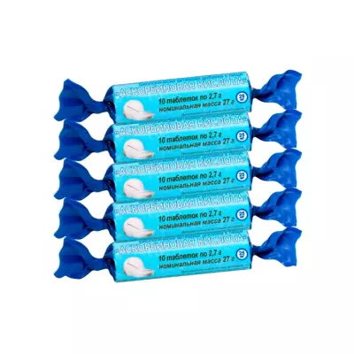 Аскорбиновая кислота таблетки 10 шт Биотерра