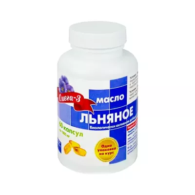 Льняное масло первый холодный отжим капсулы 1000 мг 60 шт Real Caps