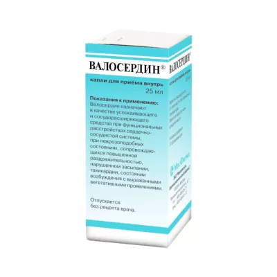 Валосердин капли для приема внутрь 25 мл флакон 1 шт