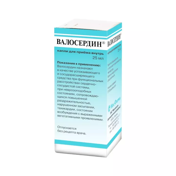 Валосердин капли для приема внутрь 25 мл флакон 1 шт