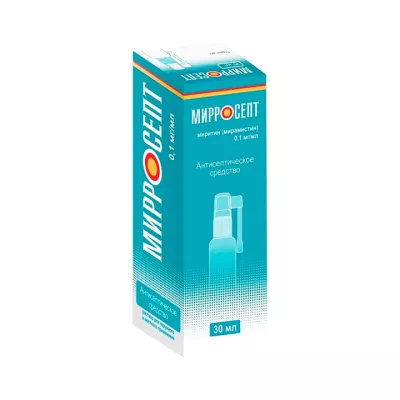 Мирросепт 0,1 мг/мл раствор для наружного и местного применения 30 мл спрей 1 шт