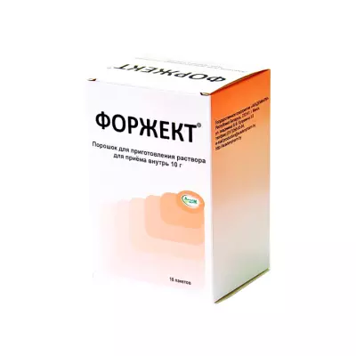 Форжект порошок для приготовления раствора для приема внутрь 10 г пакет 10 шт