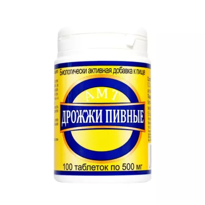 АМТ-Дрожжи пивные таблетки 500 мг 100 шт Amateg