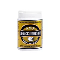 АМТ-Дрожжи пивные с йодом и кальцием таблетки 500 мг 100 шт Amateg