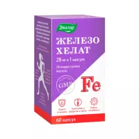 Железо хелат капсулы 60 шт Эвалар